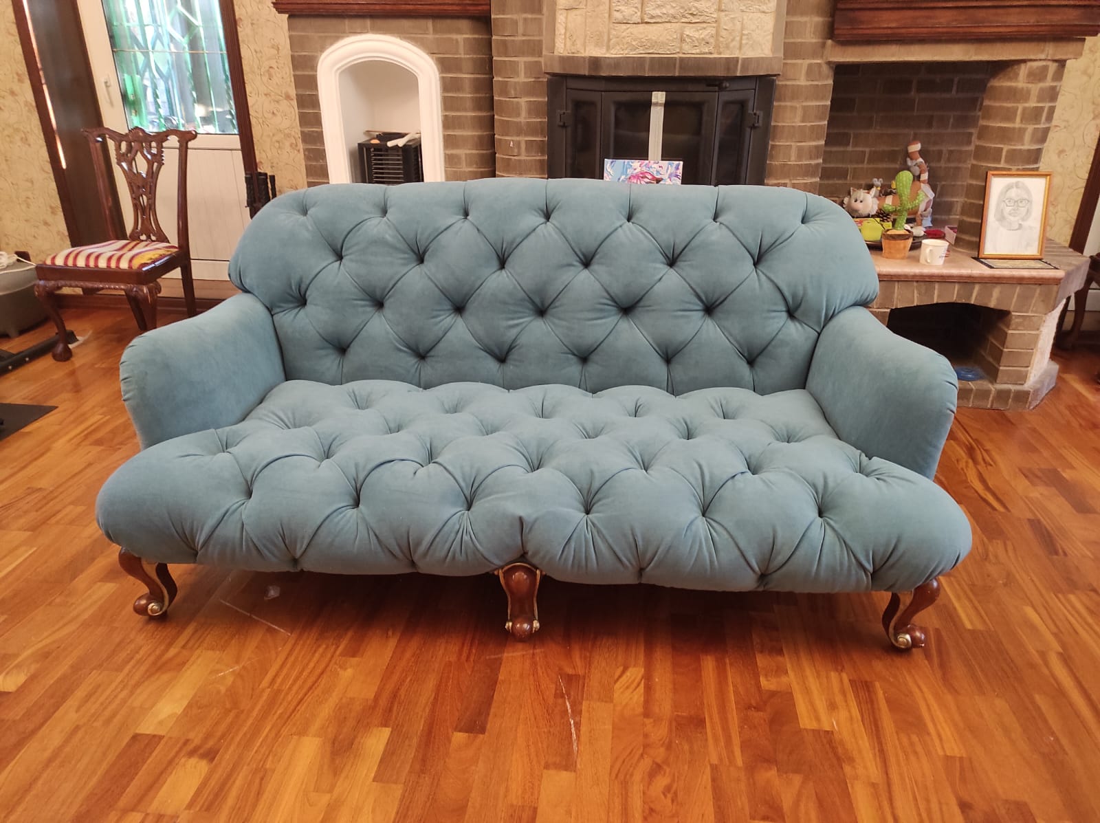 Перетяжка дивана. Капотня