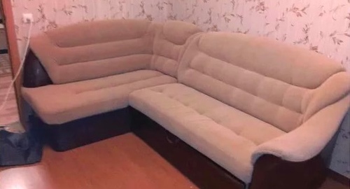 Перетяжка углового дивана. Капотня